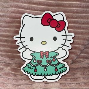 Hello Kitty Christmas Tree Sign Plaque